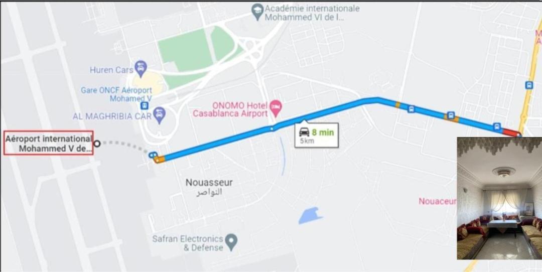 Adorable Apartamento A 8 Min Del Aeropuerto De Casablanca,Wifi Ultra Rapido Y Parking Gratis Derroua Exterior photo